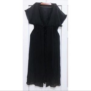 Black Swimming Suit Coverup.